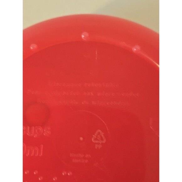 Tupperware CrystalWave Round Bowl Pink 2½ Cup Microwave Reheatable 600 ml - Picture 5 of 10